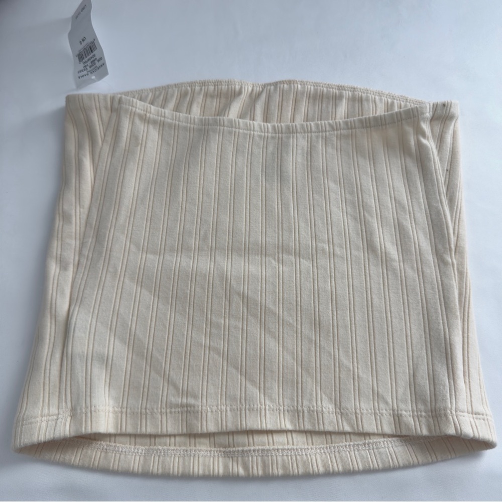 AEO NWT Cream Tube Top Sz S - Picture 4 of 6